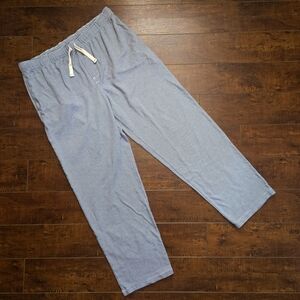 LAKE Pima Cotton Sleep Pants Navy Surf Stripe Size Large